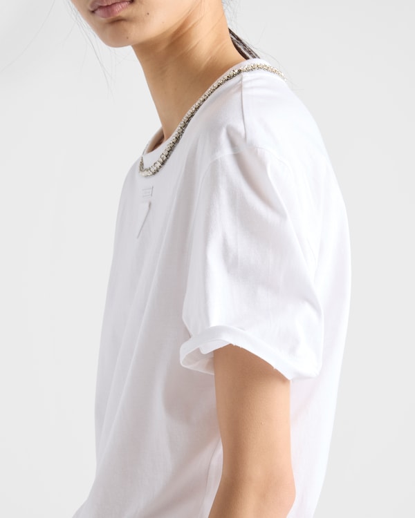 Cotton jersey T-shirt - White Cotton jersey T-shirt - White