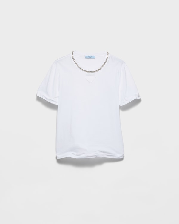 Cotton jersey T-shirt - White Cotton jersey T-shirt - White