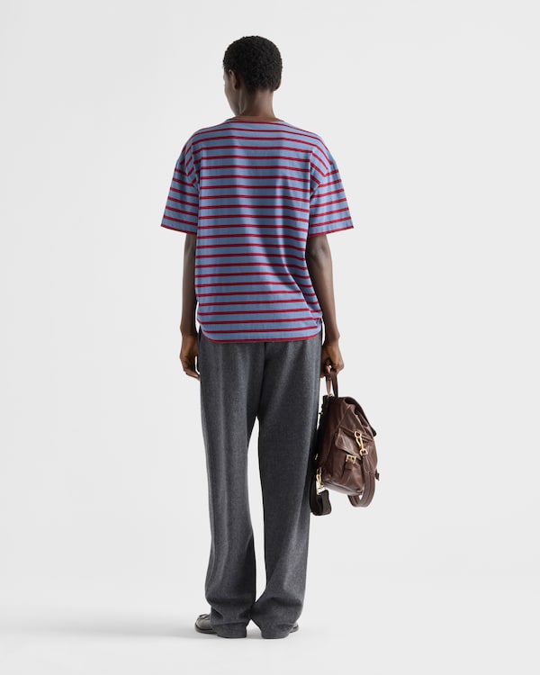 T-shirt oversize en jersey rayé T-shirt oversize en jersey rayé