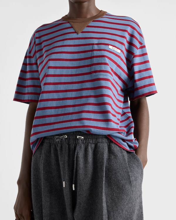 T-shirt oversize en jersey rayé T-shirt oversize en jersey rayé