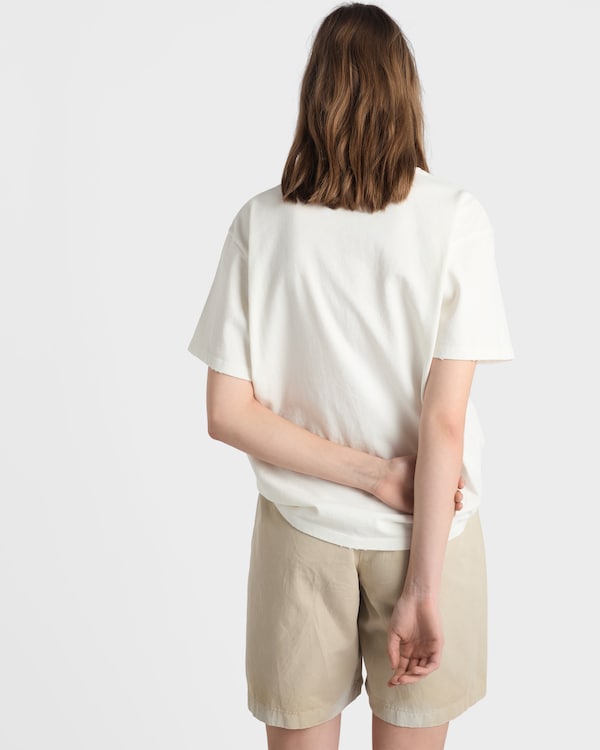 Garment-dyed jersey T-shirt - White Garment-dyed jersey T-shirt - White