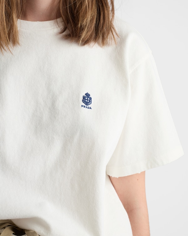 Garment-dyed jersey T-shirt - White Garment-dyed jersey T-shirt - White