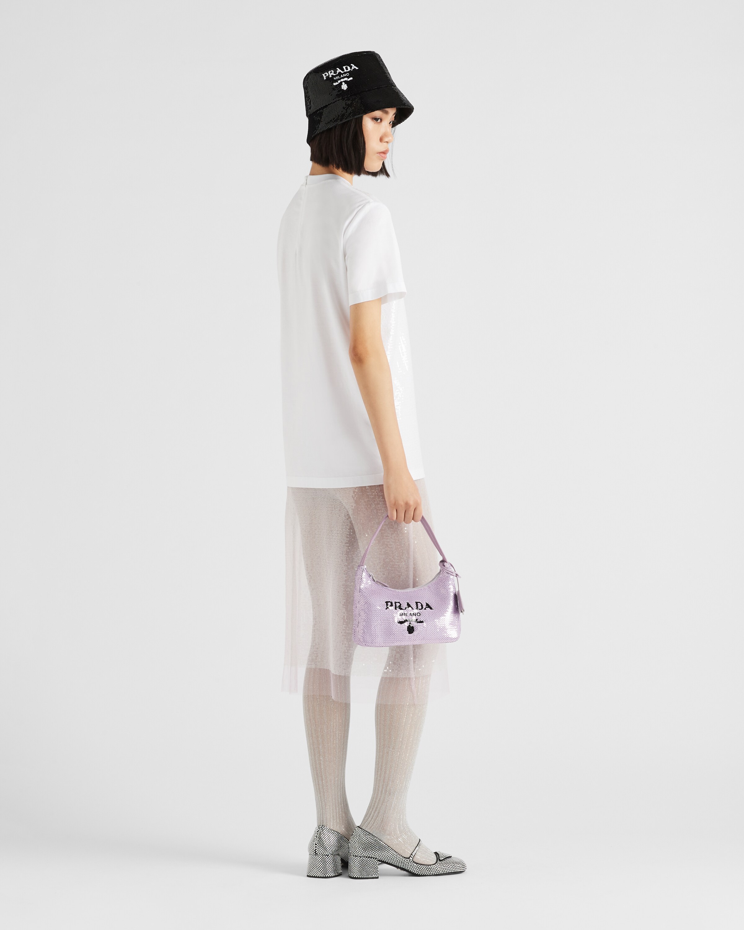 Prada تيشيرت قطن مُطرّز 5