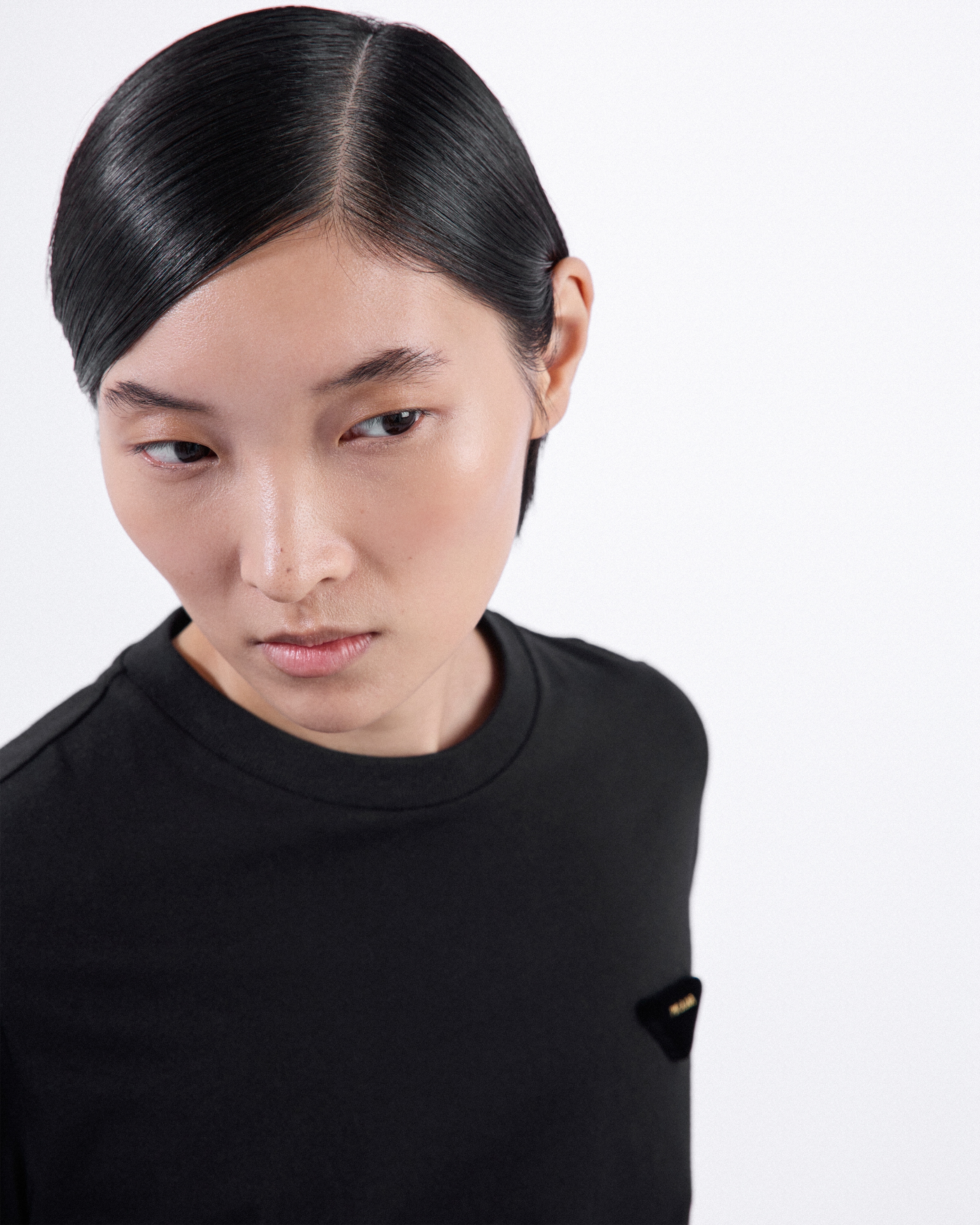 Black Jersey T-shirt | PRADA