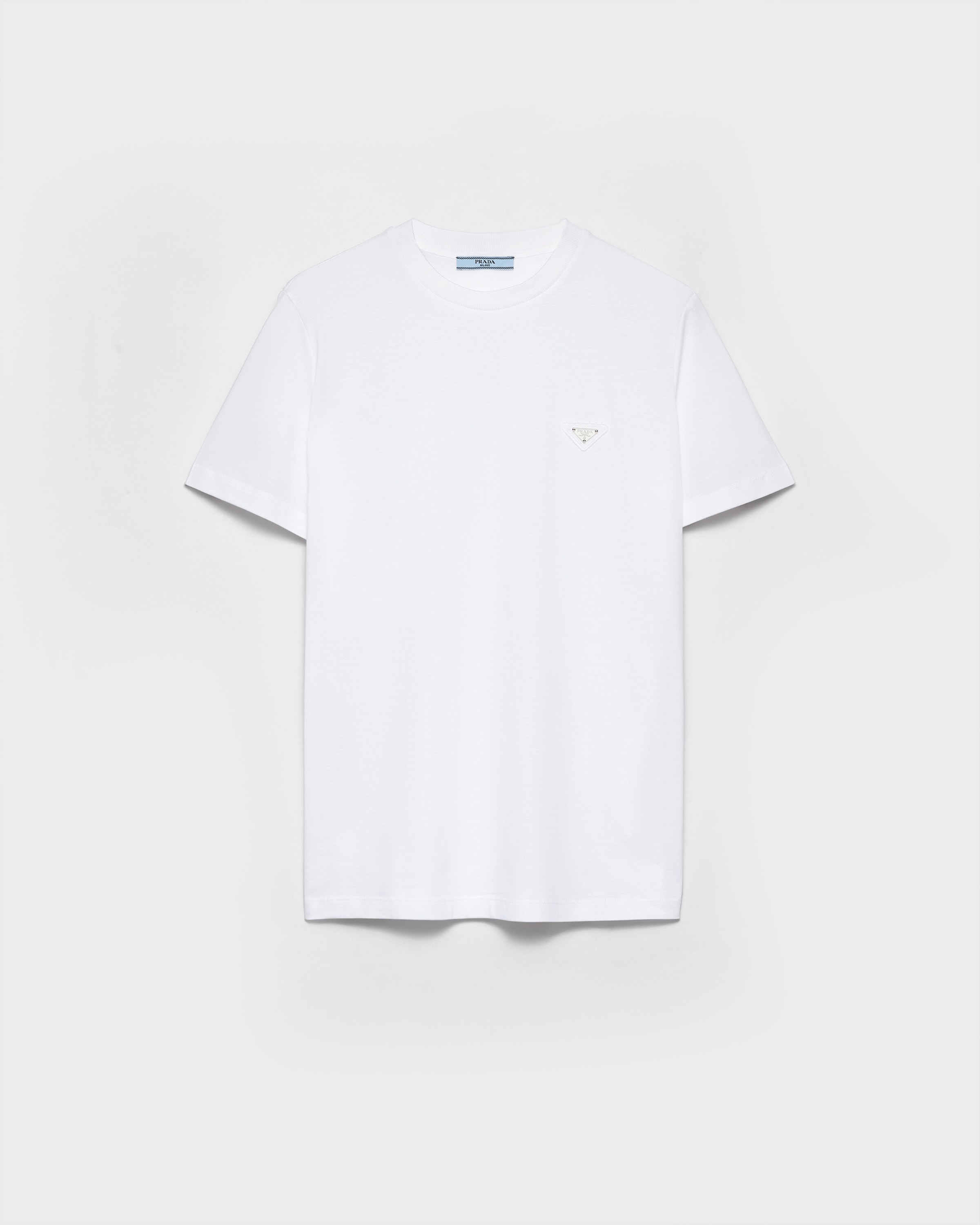 ホワイト ジャージー Tシャツ | PRADA - 日本