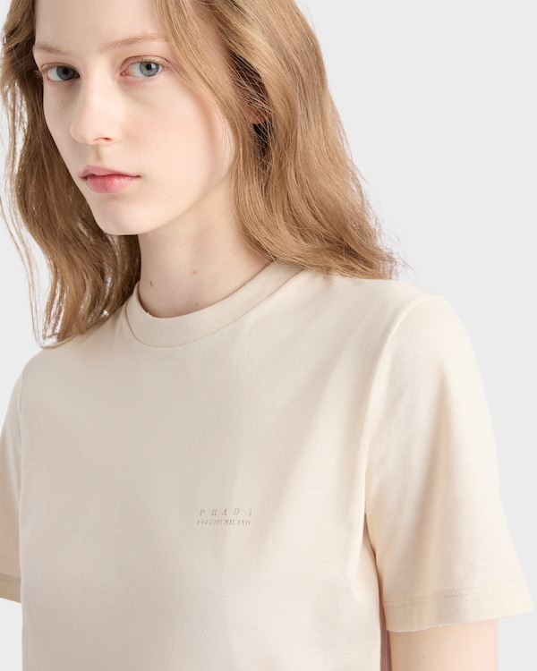 Cotton jersey T-shirt - Chalk Cotton jersey T-shirt - Chalk