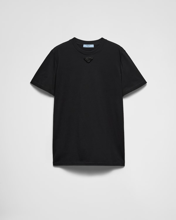 PRADA◆Tシャツ/M/コットン/NVY/35570G White Cotton T-shirt | PRADA