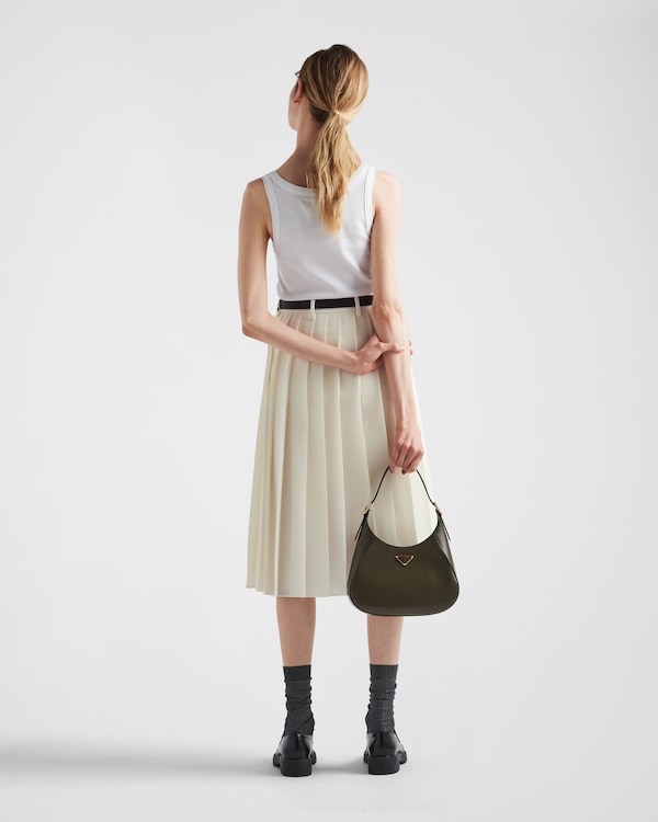 توب بدون أكمام جيرسيه محبوك ومضلّع توب بدون أكمام جيرسيه محبوك ومضلّع