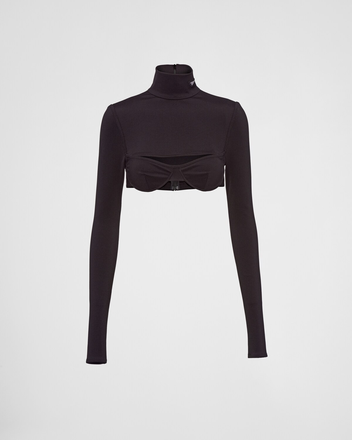 Trudis Wrap Top in Jersey Black