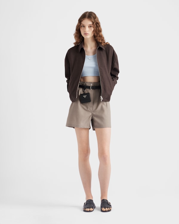 Ribbed knit crop top - Sky Blue Ribbed knit crop top - Sky Blue