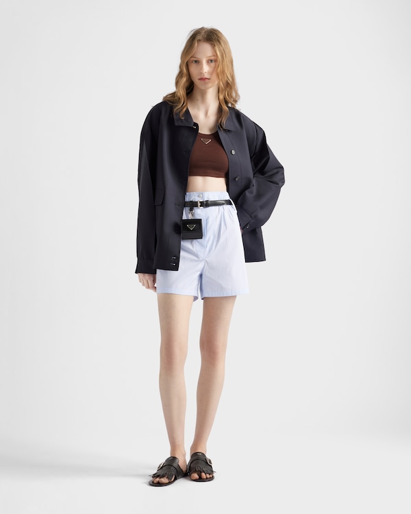 توب قصير محبوك مضلع - بني كاكاو توب قصير محبوك مضلع - بني كاكاو