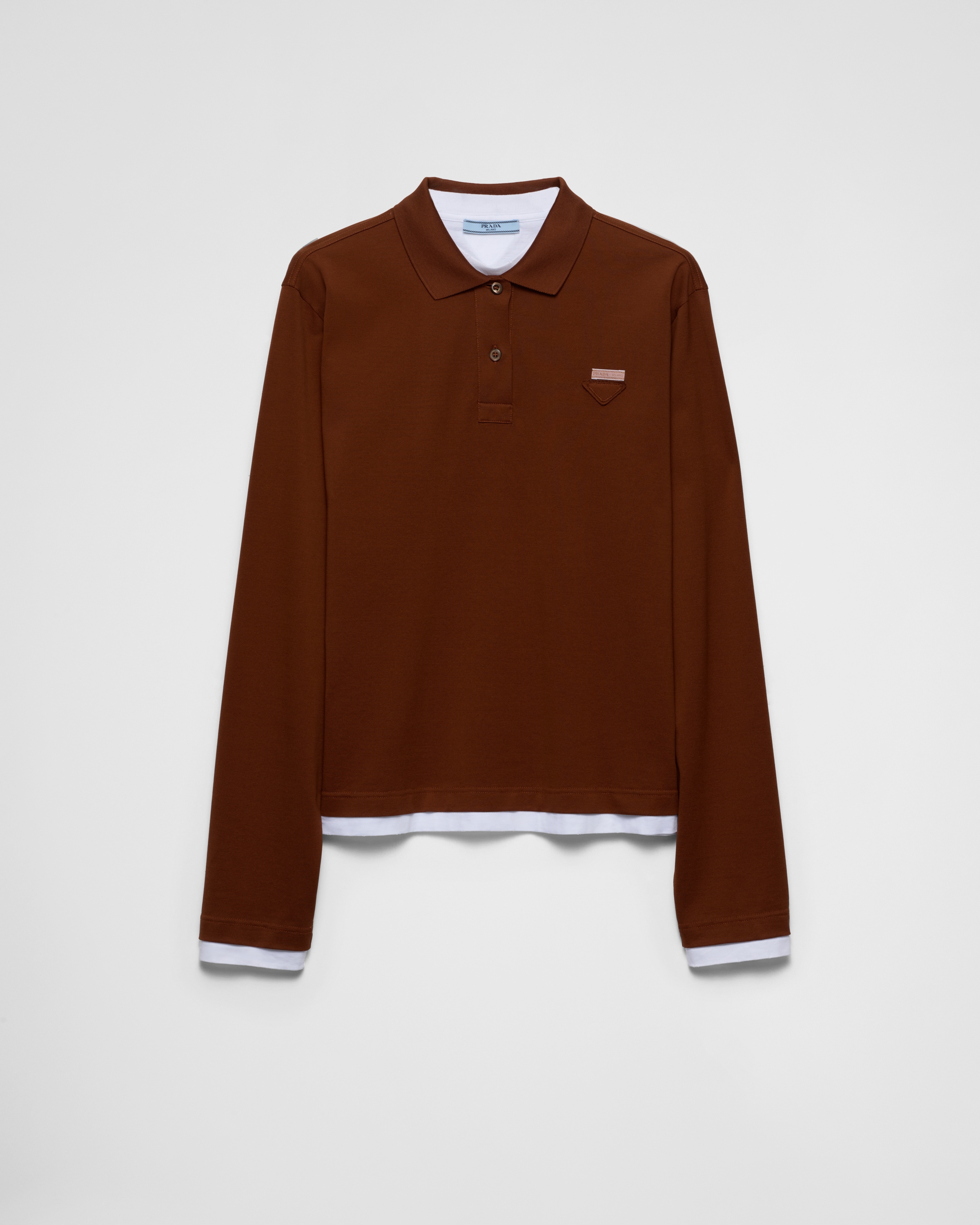 Prada long sleeve polo sale