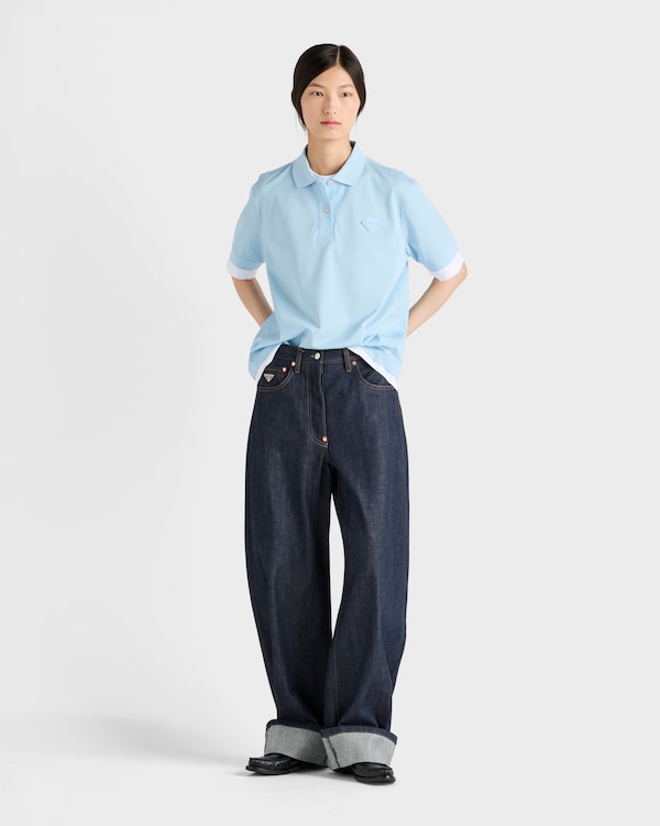 Piqué and jersey polo shirt Piqué and jersey polo shirt