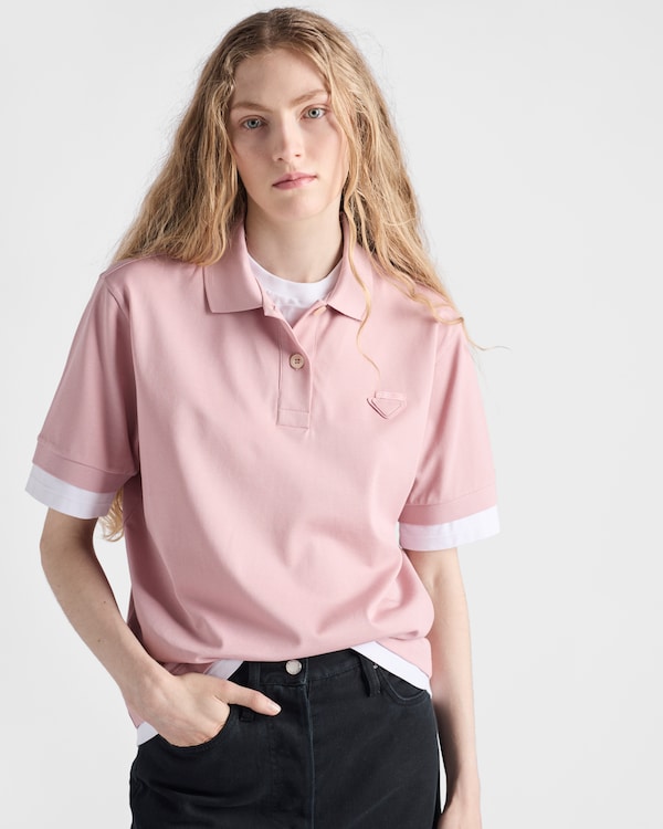 Piqué and jersey polo shirt Piqué and jersey polo shirt