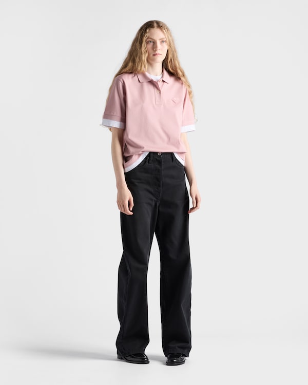 Piqué and jersey polo shirt Piqué and jersey polo shirt