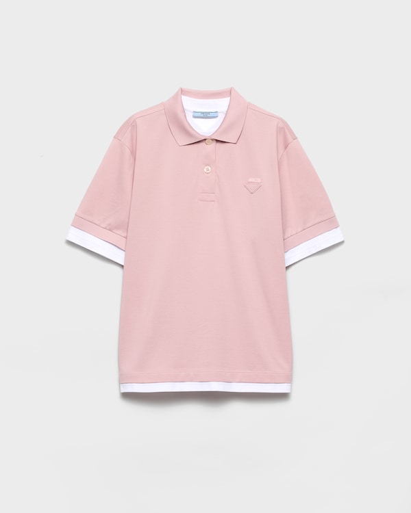 Piqué and jersey polo shirt Piqué and jersey polo shirt