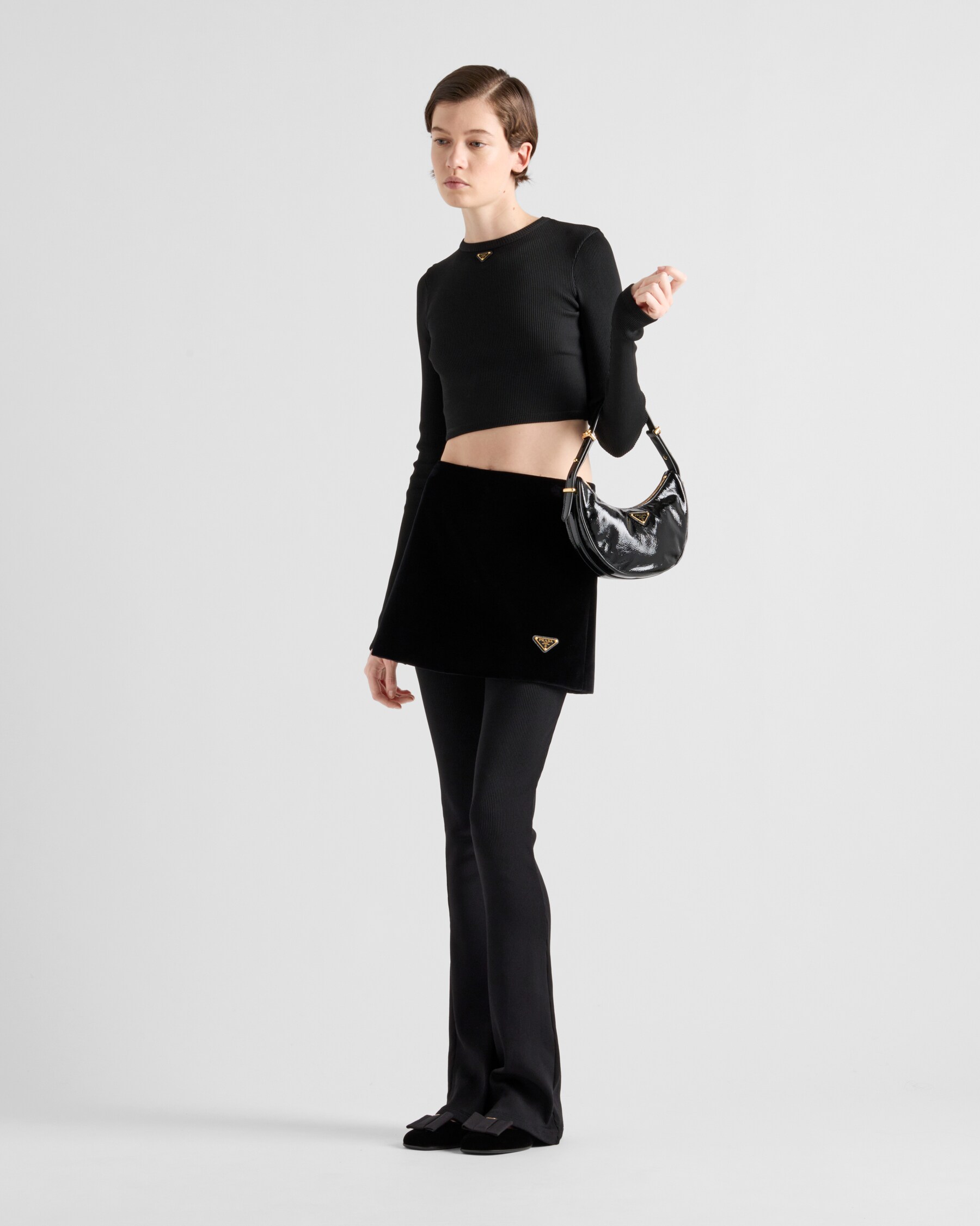 PRADA 26S SHORT SLEEVED KNIT TOP 738 main image 1
