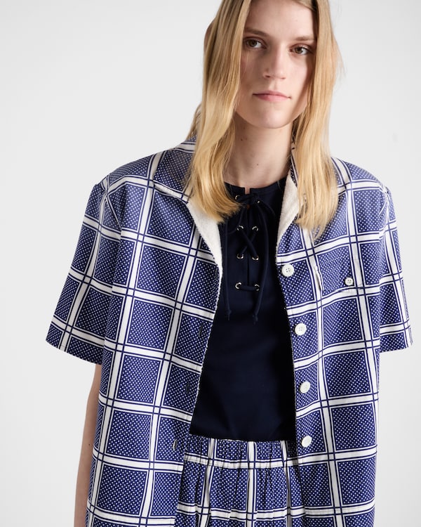 Cotton tank top with laces Cotton tank top with laces