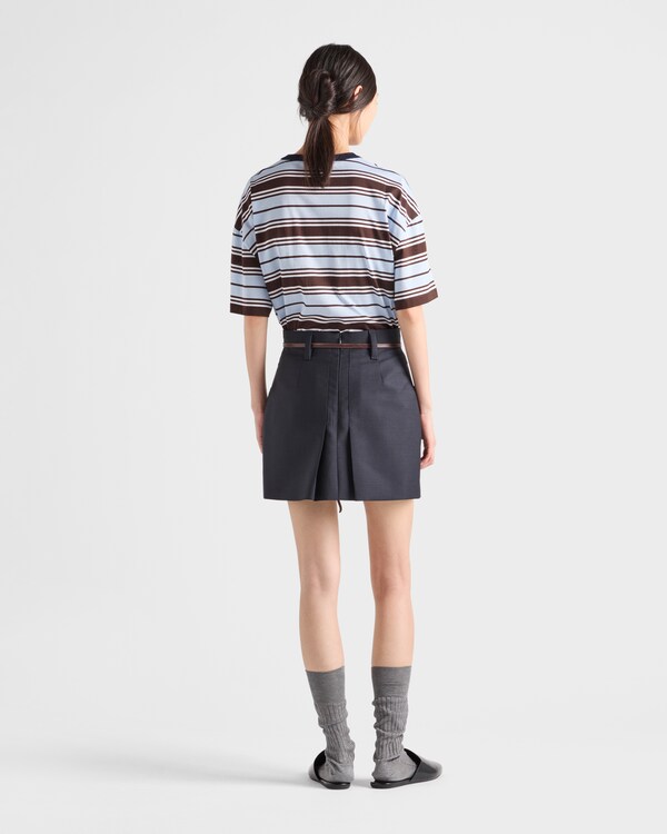 条纹莱尔棉质T恤 条纹莱尔棉质T恤