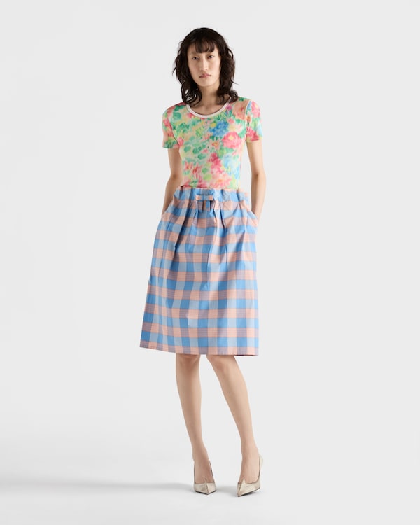 印花罗纹针织棉质T恤 印花罗纹针织棉质T恤