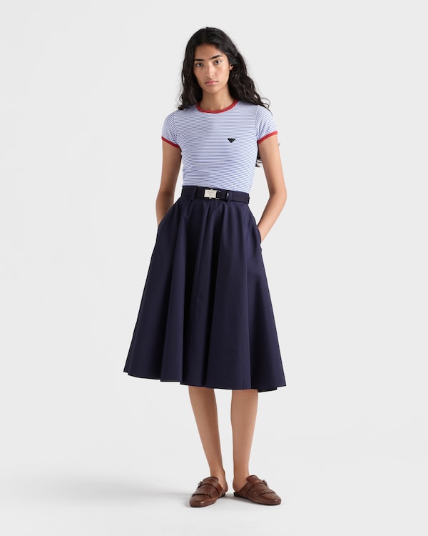 Striped jersey T-shirt - Periwinkle/Red Striped jersey T-shirt - Periwinkle/Red