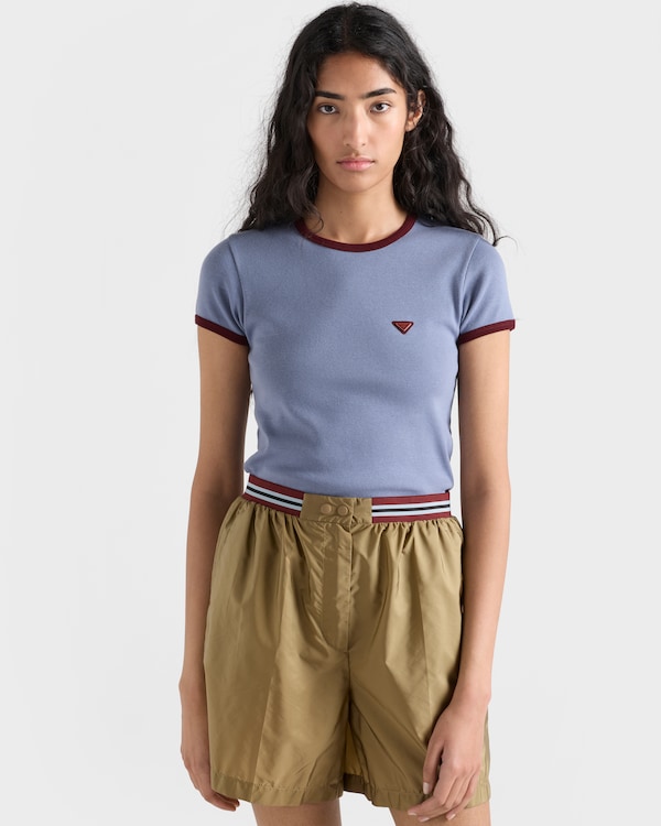 Cotton T-shirt - Aviator blue/Burgundy Cotton T-shirt - Aviator blue/Burgundy