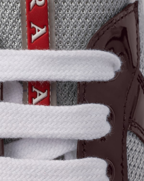 Prada America's Cup biker fabric sneakers - Burgundy Prada America's Cup biker fabric sneakers - Burgundy