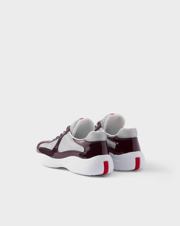 Prada America's Cup biker fabric sneakers - Burgundy Prada America's Cup biker fabric sneakers - Burgundy