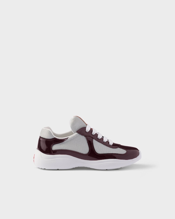Prada America's Cup biker fabric sneakers - Burgundy Prada America's Cup biker fabric sneakers - Burgundy