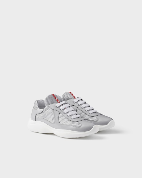 Prada America's Cup biker fabric sneakers - Pearl Gray Prada America's Cup biker fabric sneakers - Pearl Gray