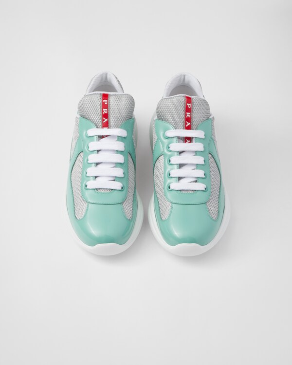 Prada America's Cup biker fabric sneakers - Jade Green Prada America's Cup biker fabric sneakers - Jade Green
