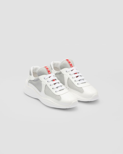 silver Prada America's Cup sneakers | Prada