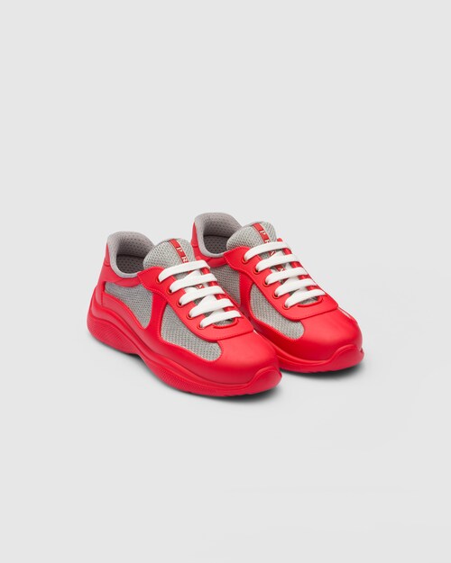 Prada Zapatillas de goma y tejido técnico Prada America's Cup 1