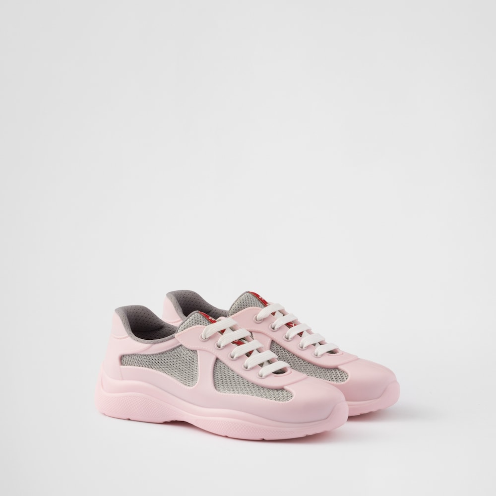 Soft and Sweet: Light Pink Prada Sneakers