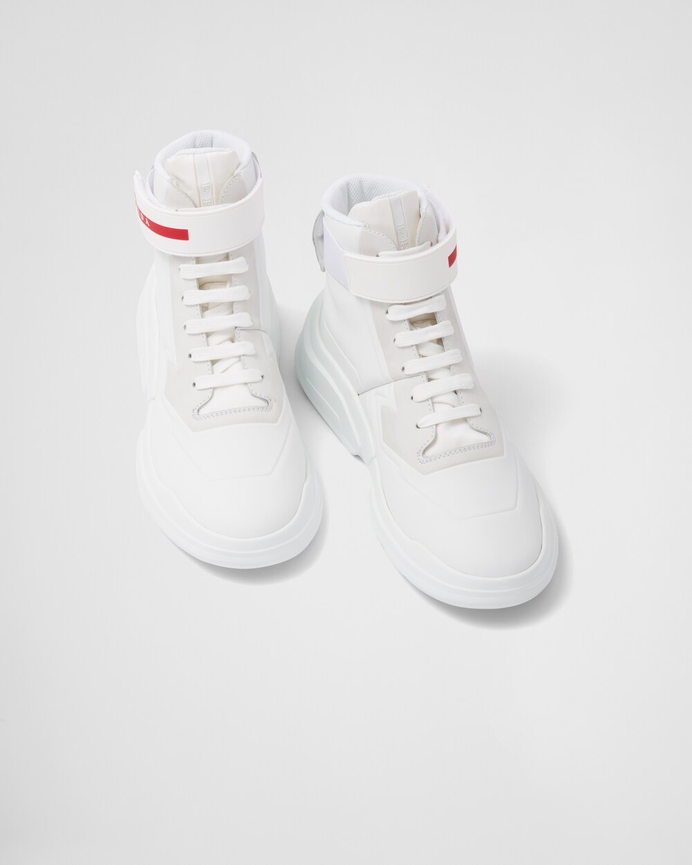 Sneakers alte Prada Polarius Bianco | Prada