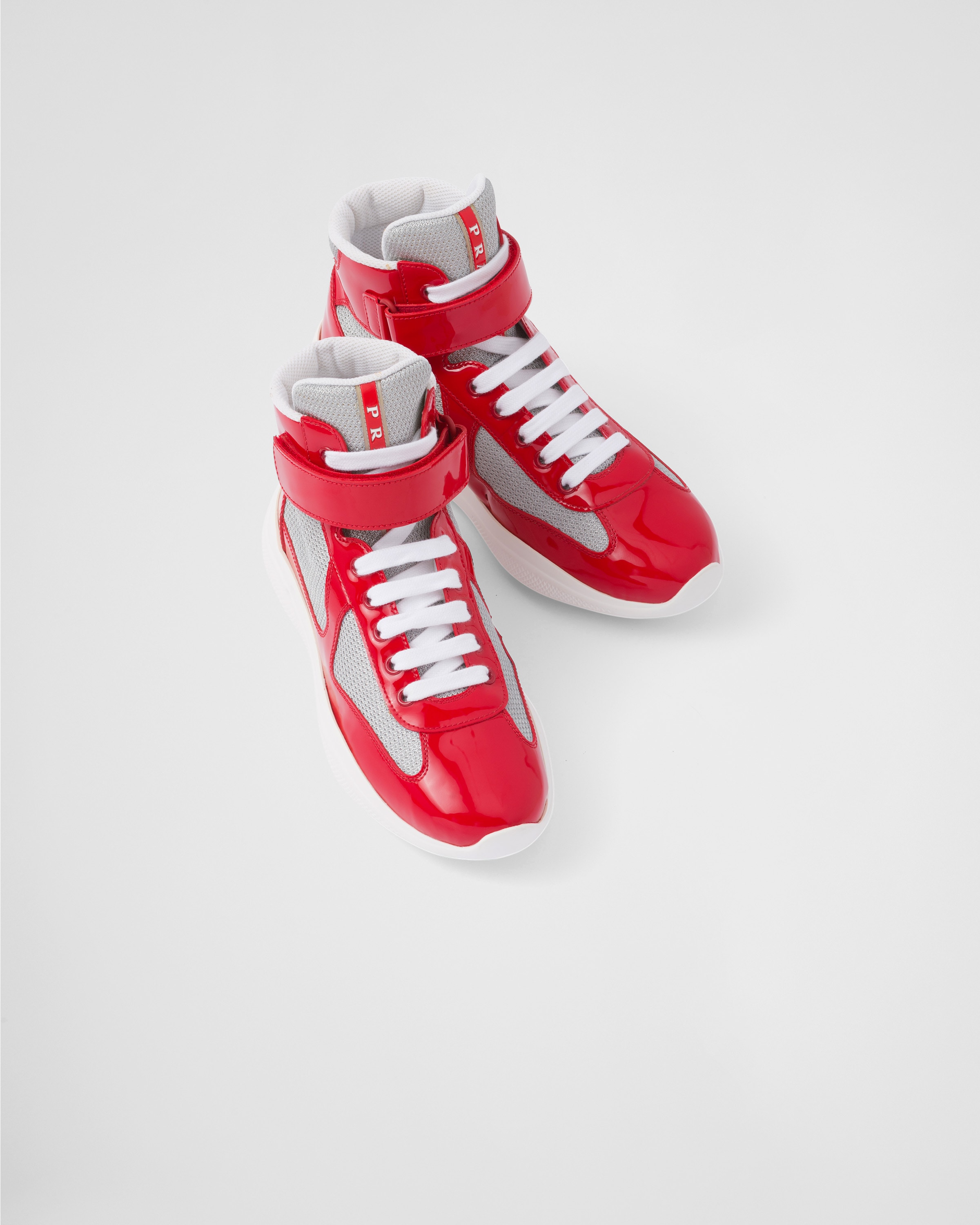 Red prada clearance americas cup sneakers