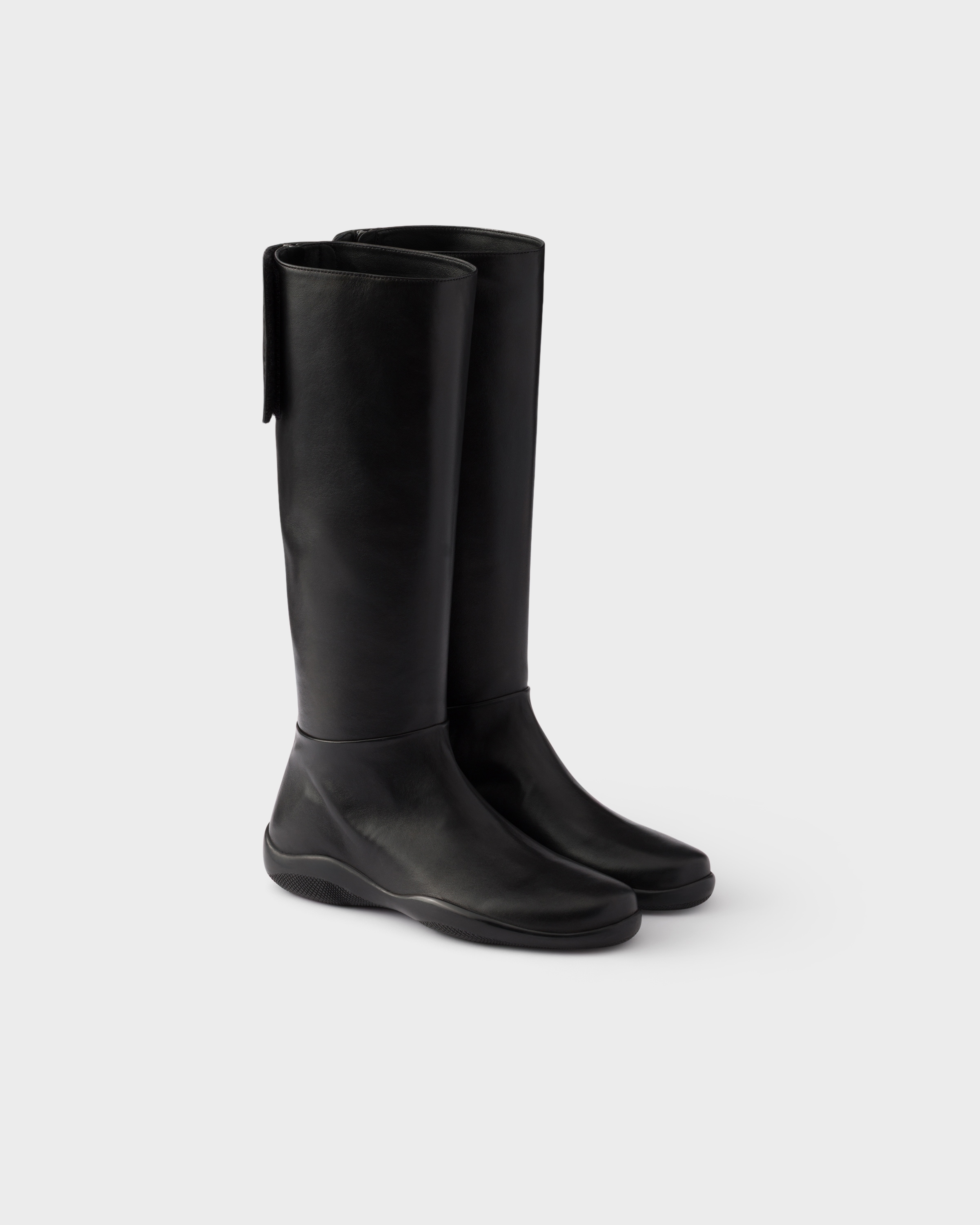 Black Toblach Nappa Leather Boots | PRADA - United States