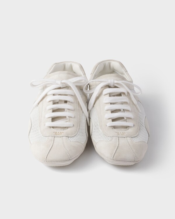 سنيكيرز Montecarlo Re-Edition 2005 من جلد سويدي وشبك - أبيض سنيكيرز Montecarlo Re-Edition 2005 من جلد سويدي وشبك - أبيض