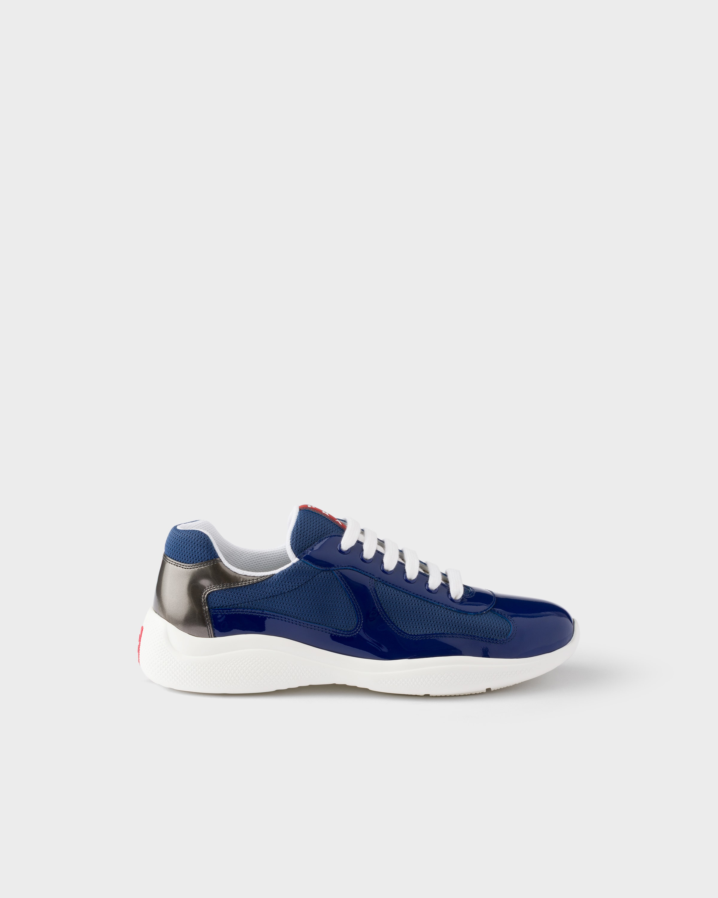 Prada Patent leather and technical fabric Prada America's Cup sneakers