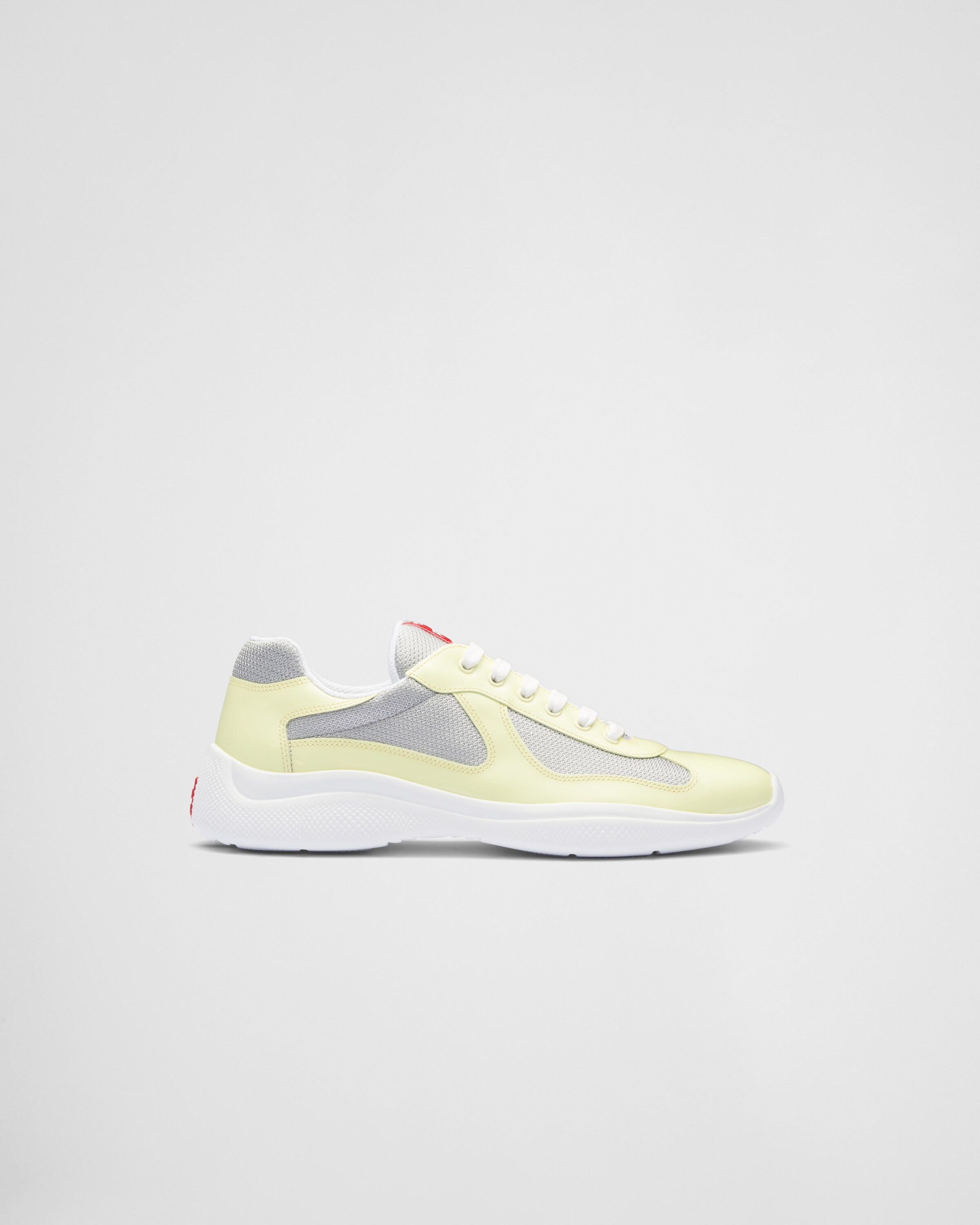 White prada outlet americas cup sneakers