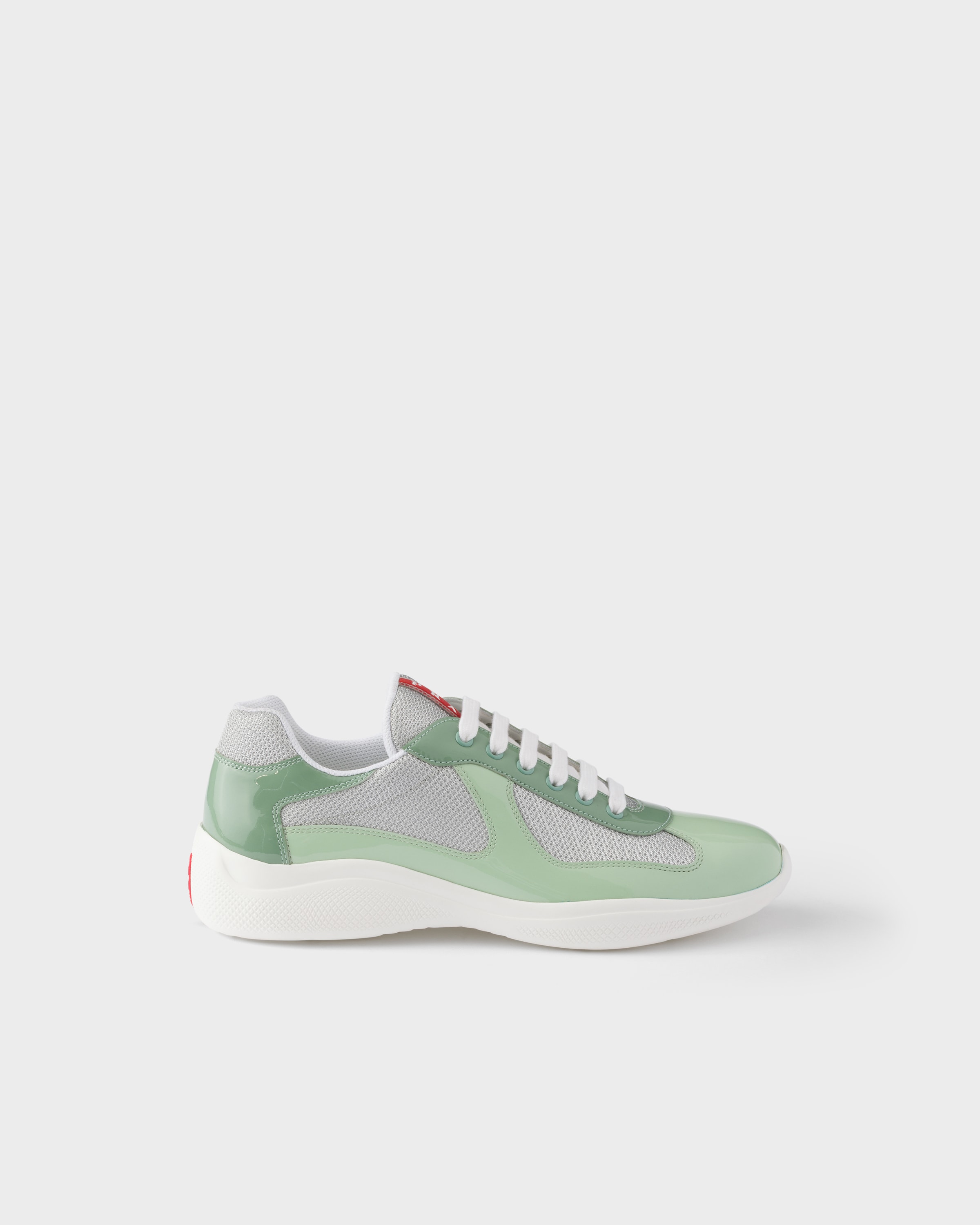 Prada Patent leather and technical fabric Prada America's Cup sneakers