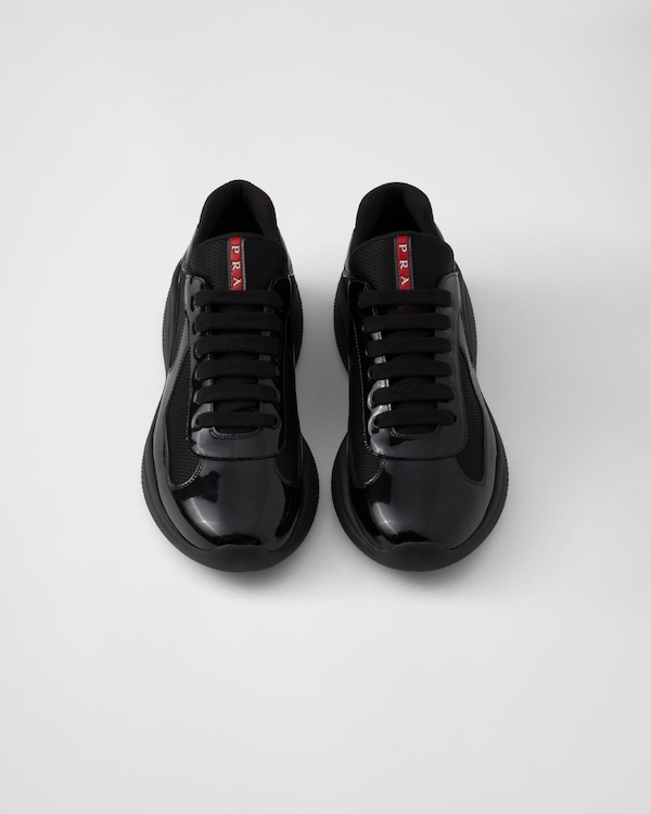 Patent leather and technical fabric Prada America's Cup sneakers Patent leather and technical fabric Prada America's Cup sneakers
