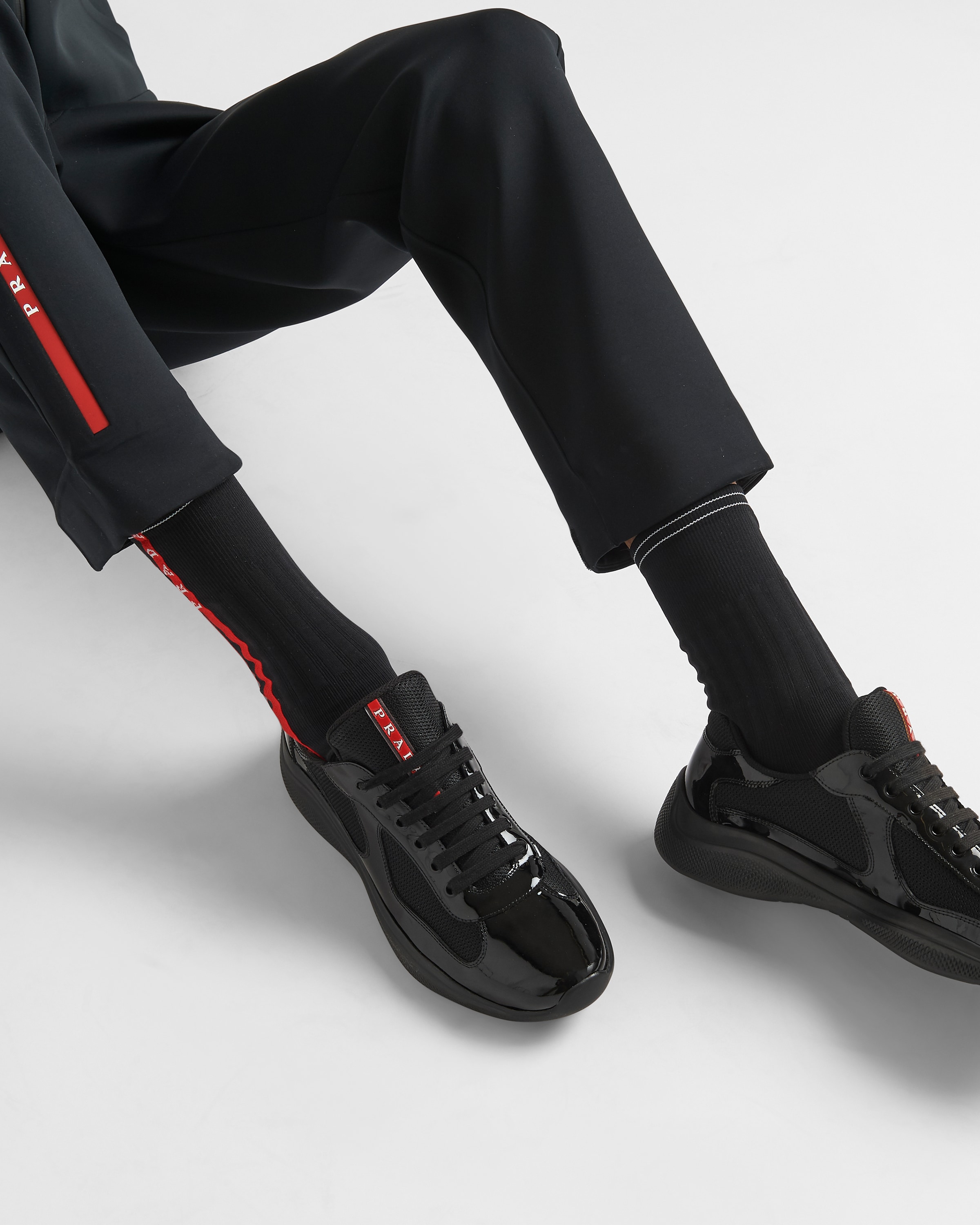 Black Prada America's Cup sneakers | Prada