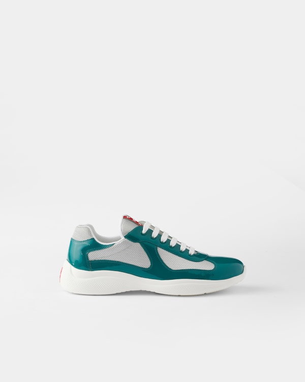 Sneakers Prada America’s Cup en cuir verni et tissu technique Sneakers Prada America’s Cup en cuir verni et tissu technique