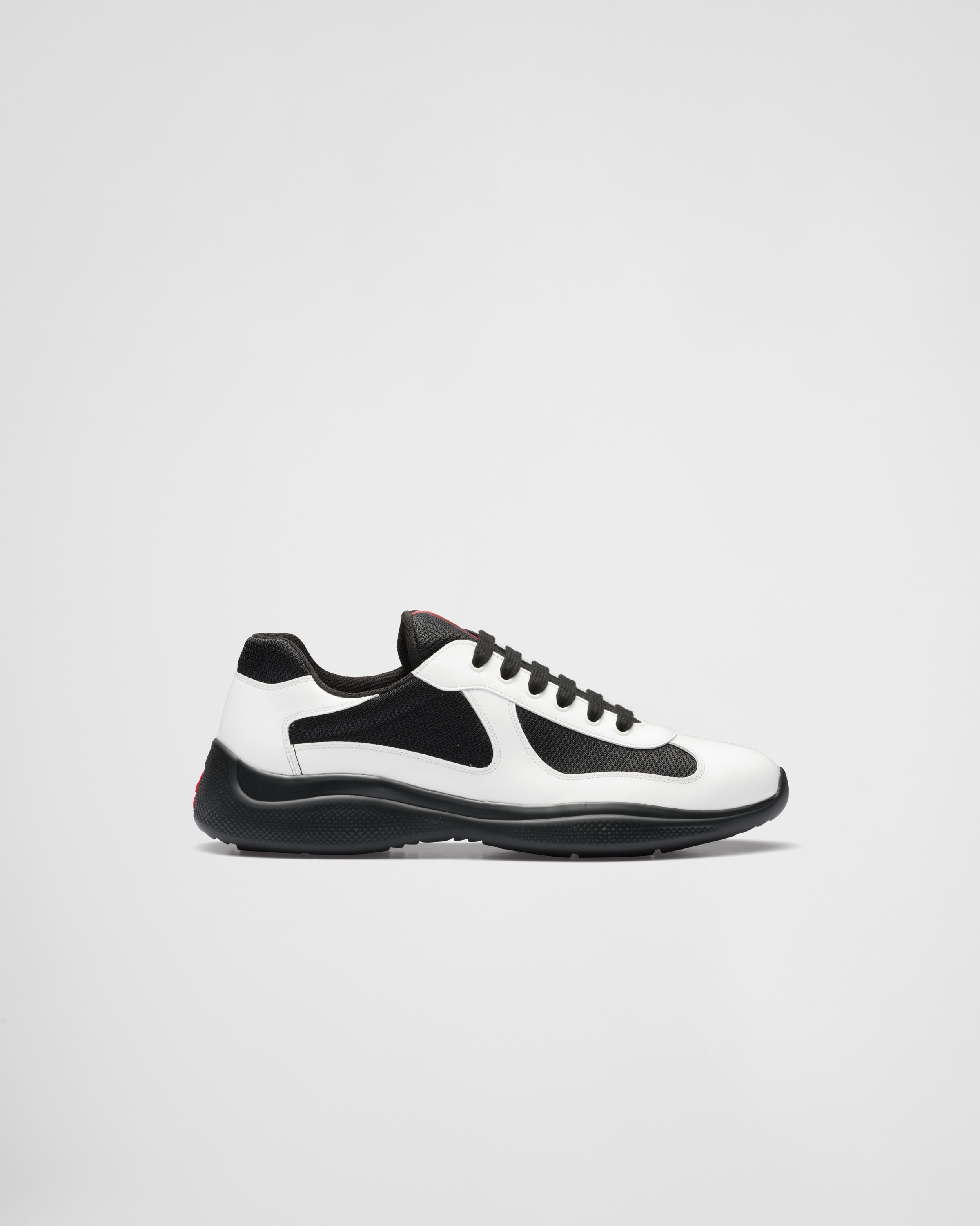 Lære udenad overse generøsitet White/black Prada America's Cup Sneakers | PRADA