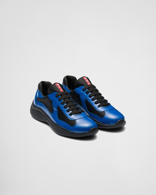 cap decorate Damn it Cobalt Blue/black Prada America's Cup sneakers | Prada