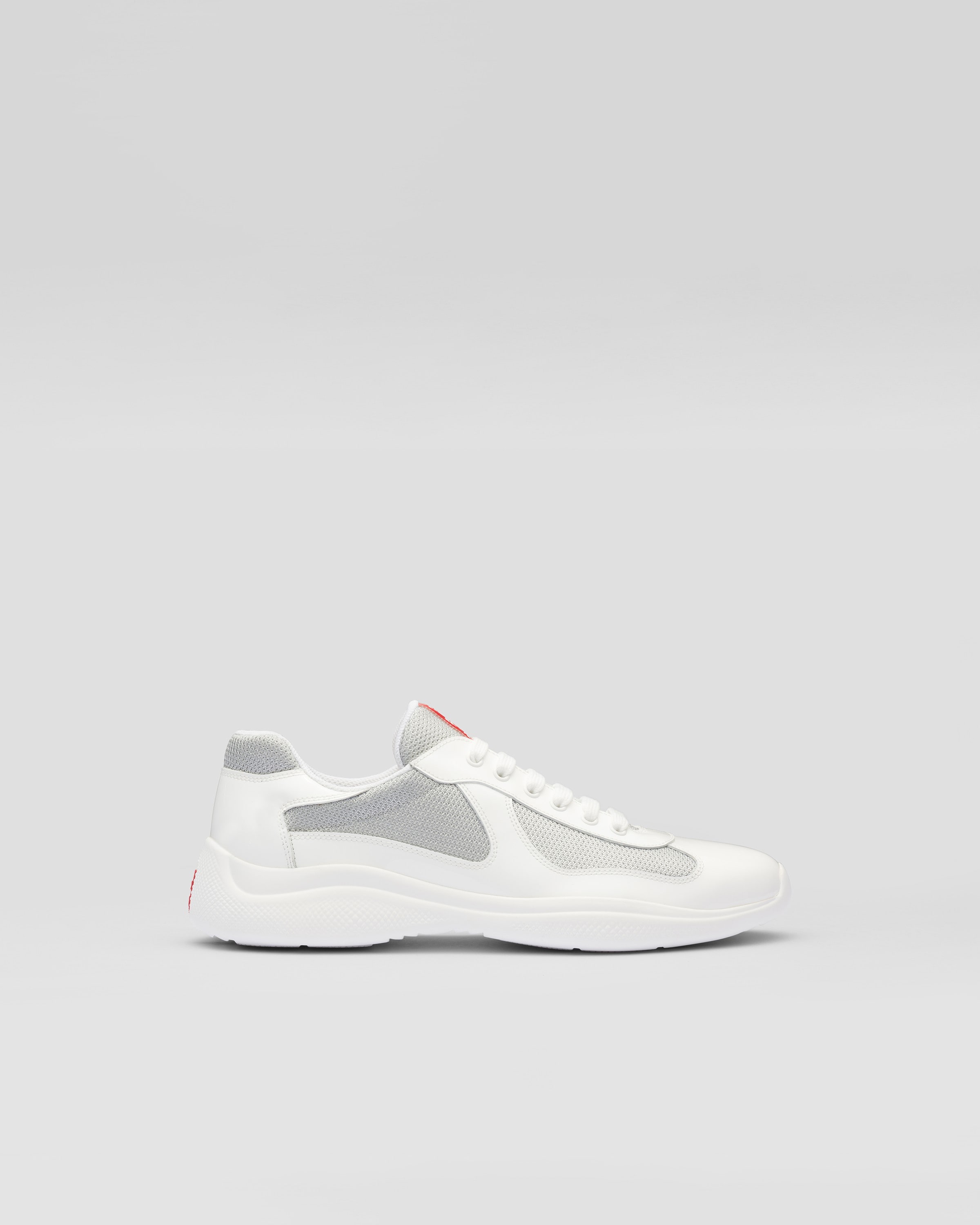 White/silver Prada America's Cup sneakers | Prada