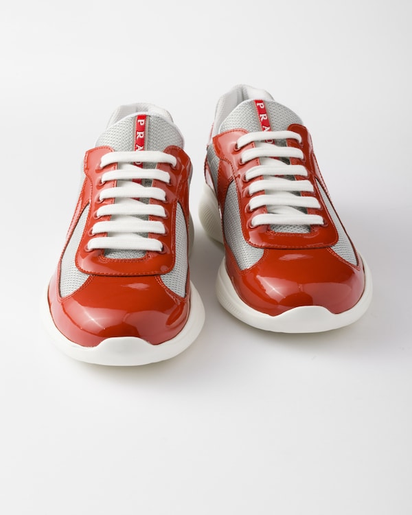 Patent leather and technical fabric Prada America's Cup sneakers Patent leather and technical fabric Prada America's Cup sneakers