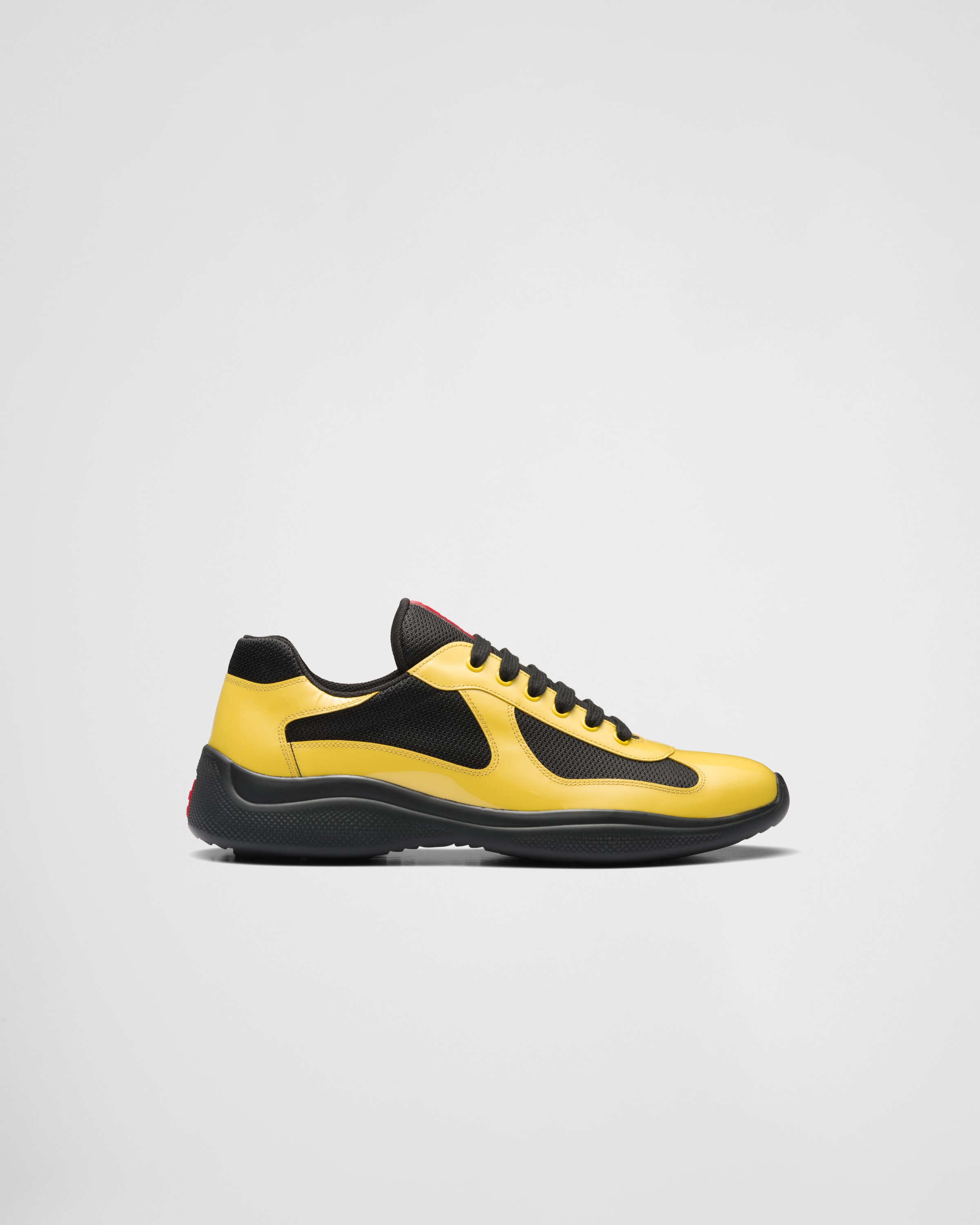 Sunny Yellow/black Prada America's Cup sneakers | Prada