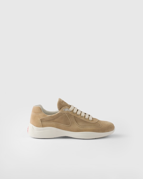 Tênis Prada America’s Cup em camurça - Cru Tênis Prada America’s Cup em camurça - Cru